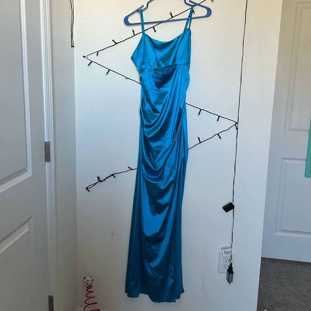 Cyan blue Formal dress